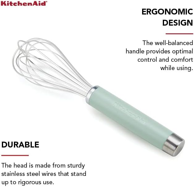 KitchenAid KO060OHPIA Gourmet Utility Whisk, 10.5-Inch, Matte Pistachio