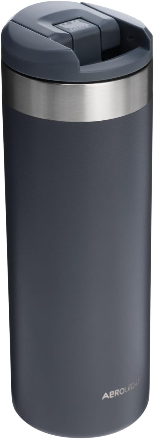 Stanley AeroLight Transit Bottle 16 oz | Locking Drink Through Lid | Leak Resistant Water Bottle or Coffee Travel Mug | Lightweight Insulated Stainless Steel | BPA-Free | Twilight