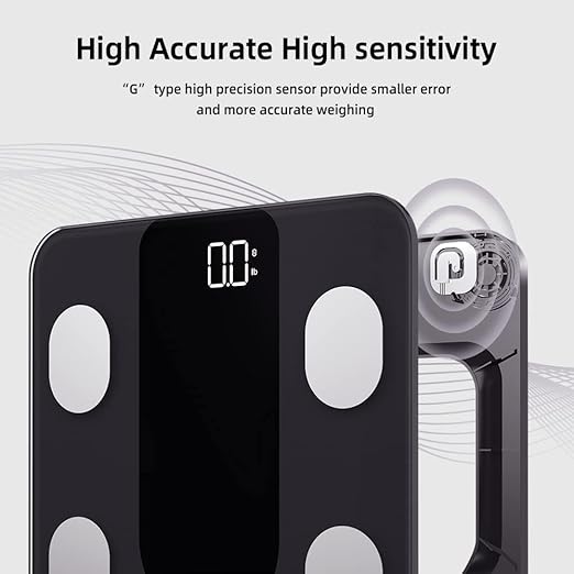 RunSTAR Scale for Body Weight, 400 lbs Smart Digital Bathroom Scale BMI Weighing Body Fat Scale, Body Composition Monitor Health Analyzer with Smartphone App