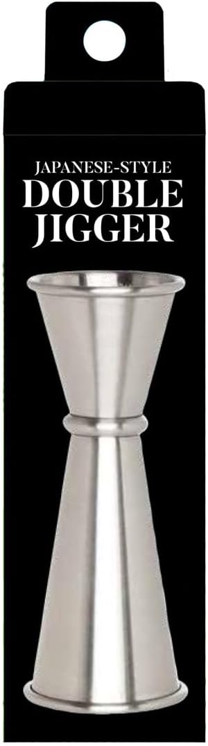 HIC Kitchen Bar Japanese-Style Double Cocktail Jigger, 18/8 Stainless Steel, For Mixing And Measuring Craft Cocktails, 0.5- To 2-Ounce