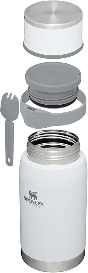 Stanley Adventure To-Go Food Jar | Vacuum Insulated Thermos Food Container | Wide Mouth Screw On Lid | Packable for Travel | Stainless Steel with Leakproof Lid | BPA-Free