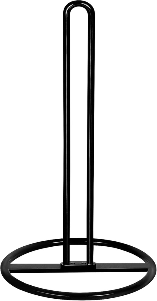 Paper Towel Holder Countertop, OBODING, Kitchen Paper Towel Stand Holder for Kitchen Organization and Storage, Paper Towel Holders for Standard and Large Size Rolls (Black)