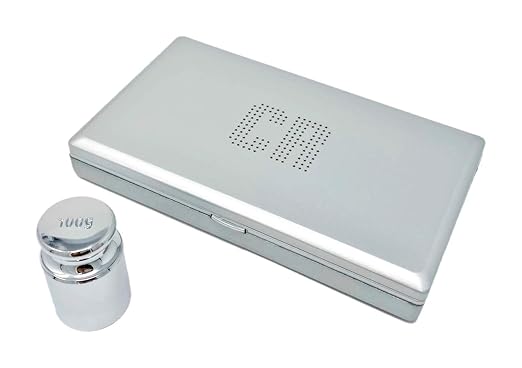 CR Scale Digital Pocket Scale - 1pc Premium Digital Food Scale 100g by 0.01g Digital Grams Scale Weight Scale Kitchen Scale Silver Gram Scale with Weight Portable Scale (JDS-J100) (Battery Included)