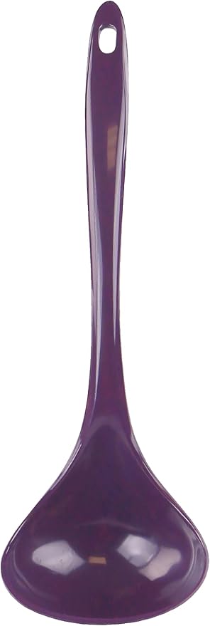 Reston Lloyd 6 Piece Kitchen Utensil Holder for kitchen counter, Utensils crock with Heat Resistant Spoon, Slotted Spoon, Ladle, Spatula BPA Free, Plum