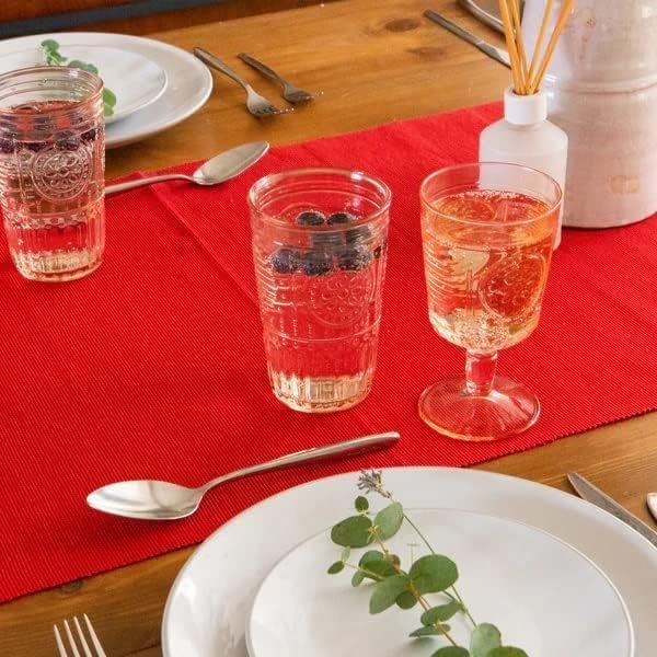 Bormioli Rocco Romantic (Set Of 6) Stemware Glasses, 10.75 Oz. Clear Crystal Glass, Made In Italy.