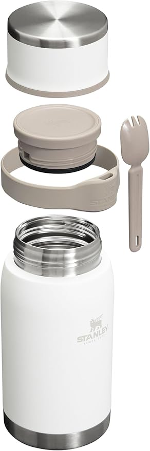 Stanley Adventure To-Go Food Jar | Vacuum Insulated Thermos Food Container | Wide Mouth Screw On Lid | Packable for Travel | Stainless Steel with Leakproof Lid | BPA-Free