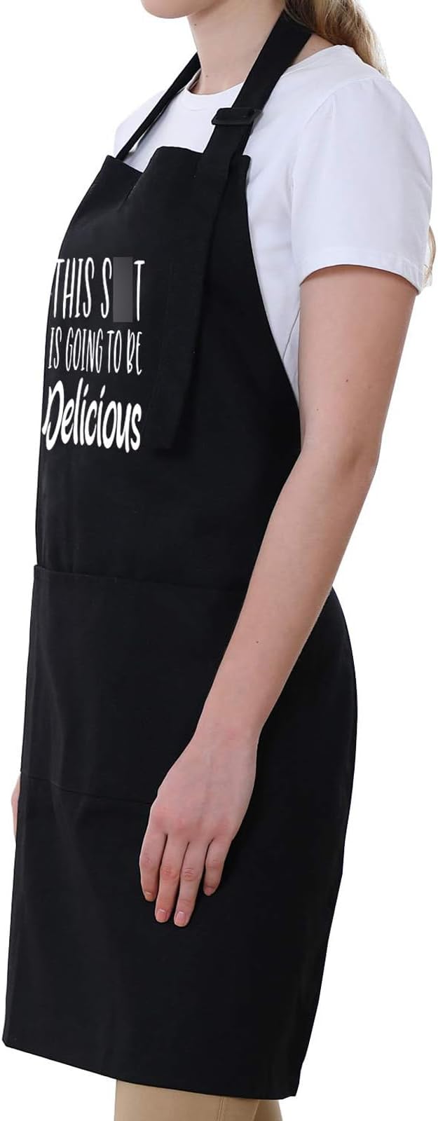 Miracu Funny Cooking Aprons for Women, Funny Baking Aprons for Men Dad - Mens Cooking Gifts for Bakers Husband Boyfriend - Christmas Fathers Day Birthday Kitchen Gifts for Men, BBQ Grilling Presents