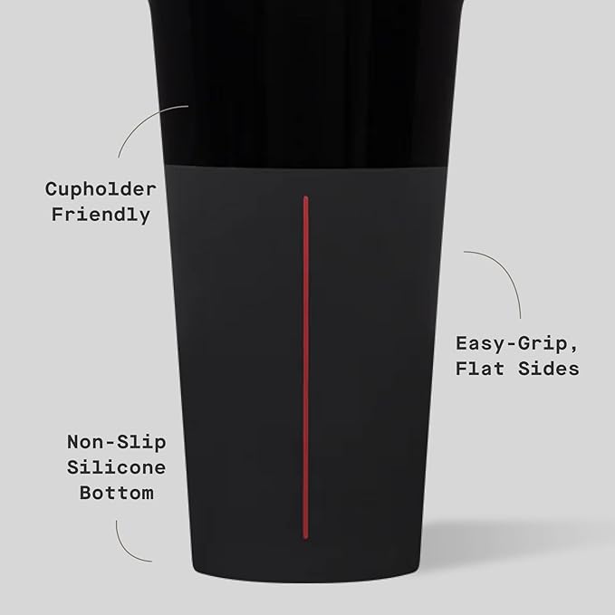 Corkcicle Disney Tumbler - Triple-Insulated Stainless Steel - Keeps Drinks Cold 9 Hours - Spill-Proof Lid - Reusable - Summer Drinkware Gift - Keeps Drinks Ice Cold - 16 oz - Darth Vader