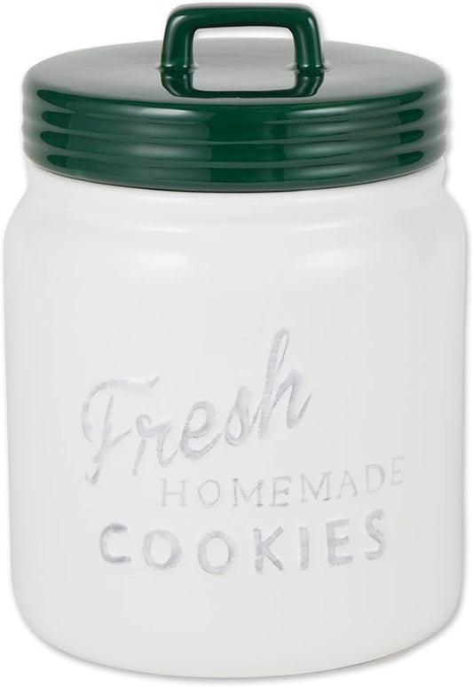 DII Kitchen Accessories Collection Ceramics, Cookie Jar, Dark Green