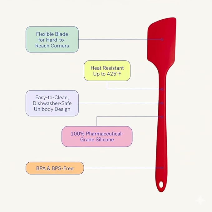 GIR: Get It Right Silicone Kitchen Spatula - Non-toxic Cooking Utensils for Nonstick Cookware, Cooking and Baking, Ultimate - 11IN - Slate