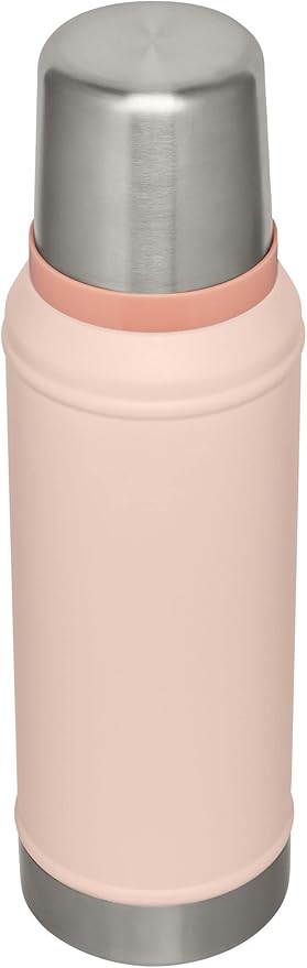 Stanley Classic Legendary Vacuum Bottle 1.0 qt | Wide Mouth with Leakproof Cup Lid | Keep Drinks Hot or Cold | Packable for Travel | Insulated Stainless Steel Thermal Bottle | BPA-Free | Limestone