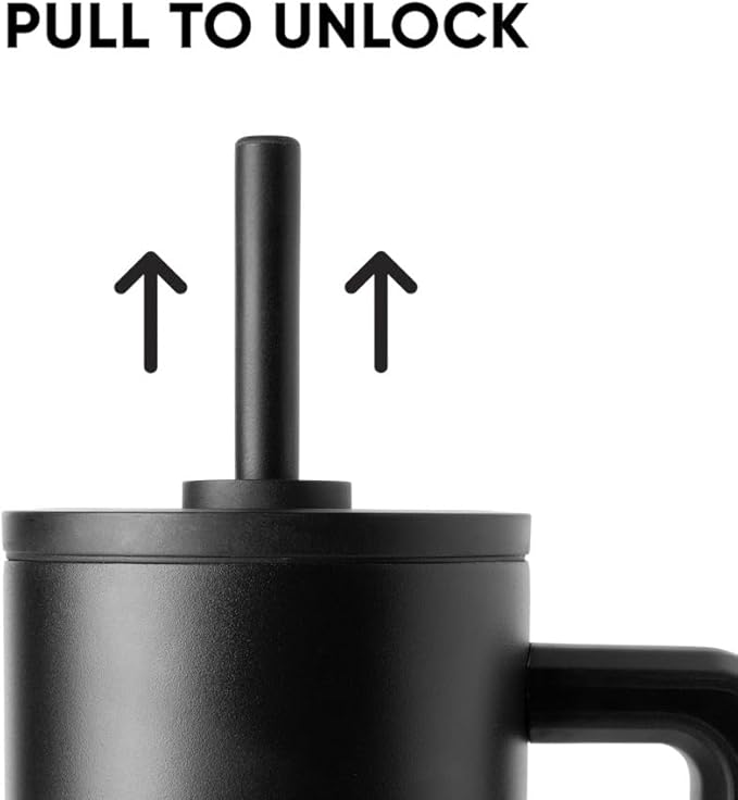 Simple Modern 40 oz Tumbler with Handle and Straw Lid | Leak-Proof Insulated Stainless Steel Water Bottle Travel Mug Cupholder Use | Gifts for Women Men Him Her | Trek Signature | Forest