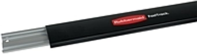 Rubbermaid FastTrack Wall Mounted Storage and Organization System Rail 48" Holds up to 1750 pounds Black Home/Garage Organization for Yard Tools/Sports Equipment/Ladders