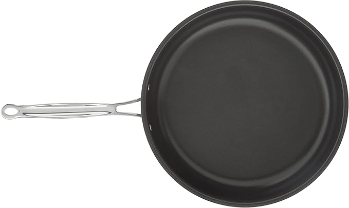 Cuisinart 12-Inch Deep Fry Pan w/Cover, Chef's Classic Nonstick Hard Anodized Collection, 622-30DFP1