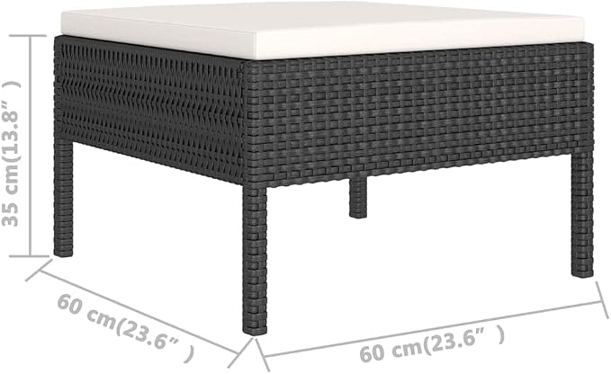 8-Piece Garden Lounge Set, Outdoor Sectional Rattan Sofa Set - Image 7