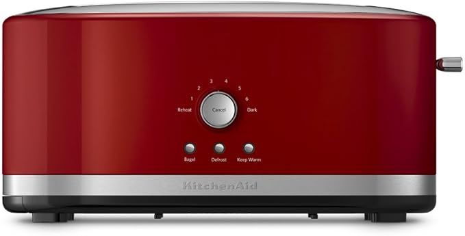 KitchenAid KMT4116ER 4 Slice Long Slot Toaster with High Lift Lever, Empire Red