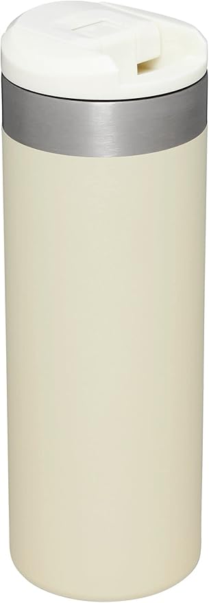 Stanley AeroLight Transit Bottle 16 oz | Locking Drink Through Lid | Leak Resistant Water Bottle or Coffee Travel Mug | Lightweight Insulated Stainless Steel | BPA-Free | Cream Glimmer