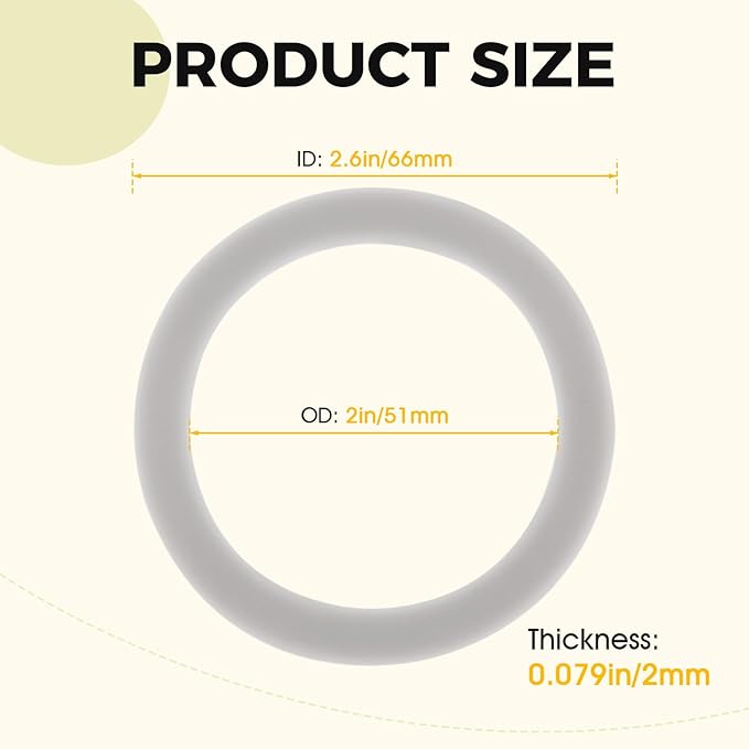 Replacement for Black and Decker Blender Gasket Rubber Seal Gasket Sealing O-Ring, Replace 132812-07, Compatible with Black & Decker Blender BL1900 BL3900 BL4900 BL5000 BL5900 BL6000 (Pack of 4)