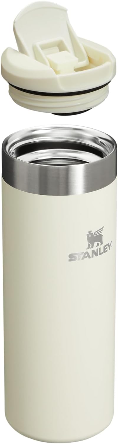 Stanley AeroLight Transit Bottle 16 oz | Locking Drink Through Lid | Leak Resistant Water Bottle or Coffee Travel Mug | Lightweight Insulated Stainless Steel | BPA-Free | Cream