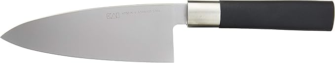 Kai Wasabi Deba Knife 6", Traditional Japanese Knife For Fish And Poultry, Stainless Steel Blade, Comfortable Handle, Handcrafted Japanese Kitchen Knives