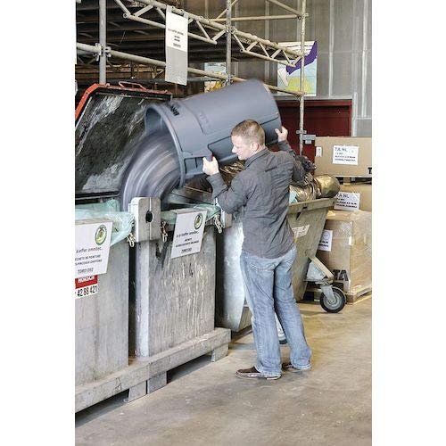 Rubbermaid Commercial Products BRUTE Heavy-Duty Round Trash/Garbage Can, 20-Gallon, Blue, for Landscapers/Construction Sites/Restaurants/Back of House/Offices/Warehouses/Commercial Environments
