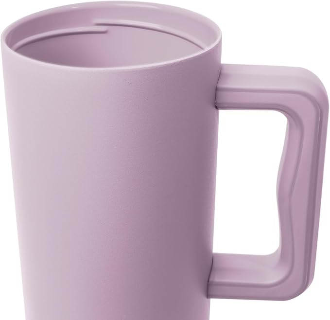 Simple Modern 40 oz Tumbler with Handle and Straw Lid | Leak-Proof Insulated Stainless Steel Water Bottle Travel Mug Cupholder Use | Gifts for Women Men Him Her | Trek Signature | Lavender Mist