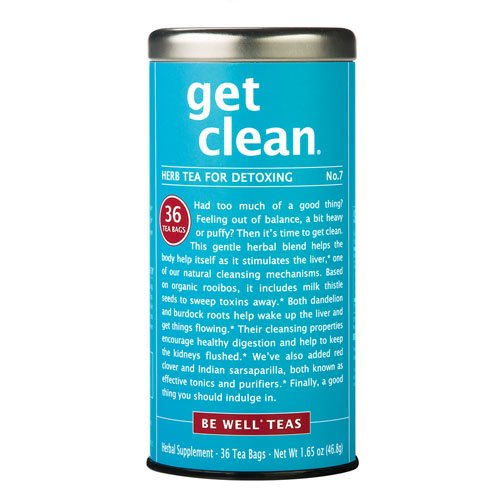 The Republic of Tea Get Clean – No.7 Herb Tea, No Caffeine, 36 Tea Bags