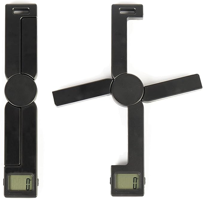 Portable Food Scale Travel Scale for Food, Small Folding Digital Kitchen Scale for Food, Collapsible Mini Pocket Scale Grams and Ounces, Perfect for Diet Calorie Control Compact Kitchen, X Black