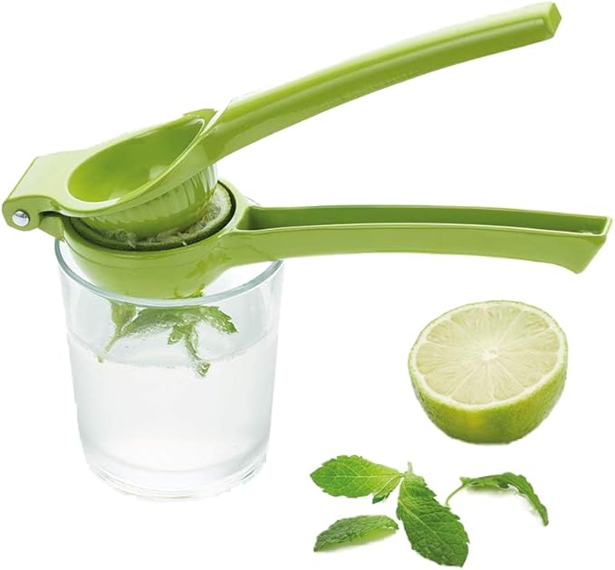 KitchenCraft Healthy Eating Handheld Lime Squeezer, Manual Citrus Juicer for Cooking Baking & Cocktail Making, 20 x 6.3cm, Green