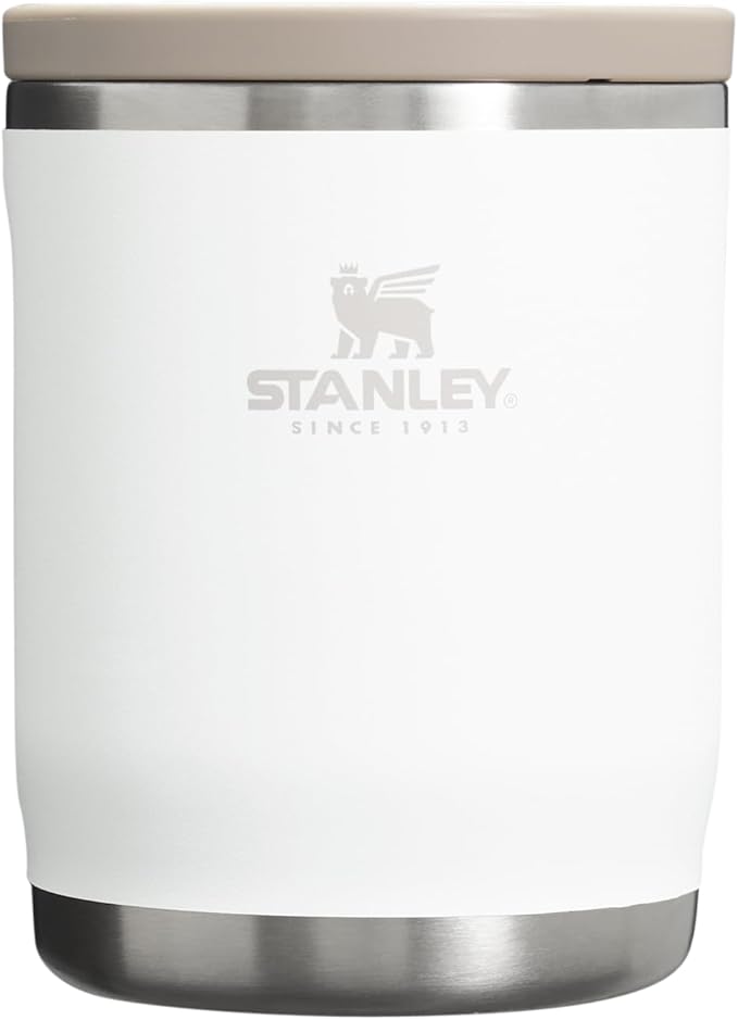 Stanley Adventure To-Go Food Jar | Vacuum Insulated Thermos Food Container | Wide Mouth Screw On Lid | Packable for Travel | Stainless Steel with Leakproof Lid | BPA-Free