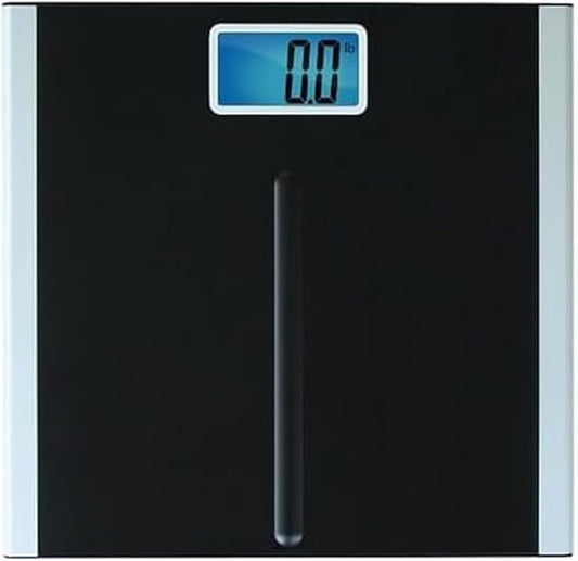 Eat Smart Precision Premium Digital Bathroom Scale with 3.5 inch Readout Display and "Step-On" Technology, Bath Scale for Body Weight, 400 lb Capacity, Black