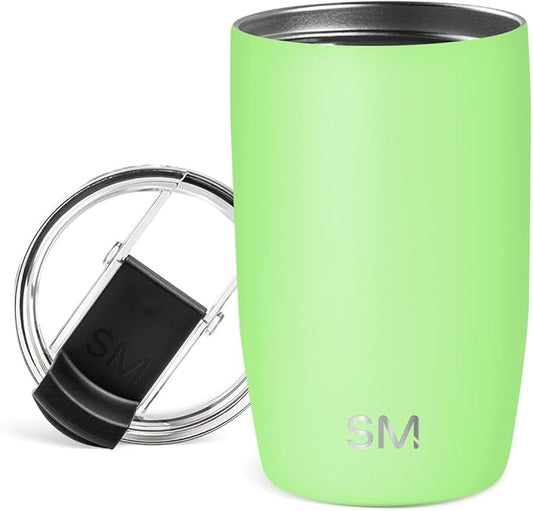 Simple Modern Travel Coffee Mug Tumbler with Flip Lid | Reusable Insulated Stainless Steel Cold Brew Iced Coffee Cup Thermos | Gifts for Women Men Him Her | Voyager Collection | 12oz | Baja
