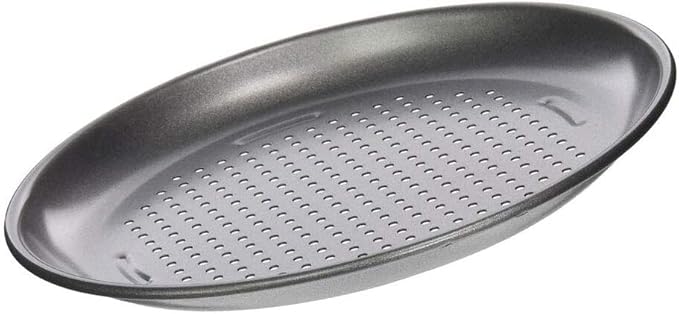 Cuisinart 4 Piece Pizza Pan Set, Mini, Steel Gray (Pack of 2)