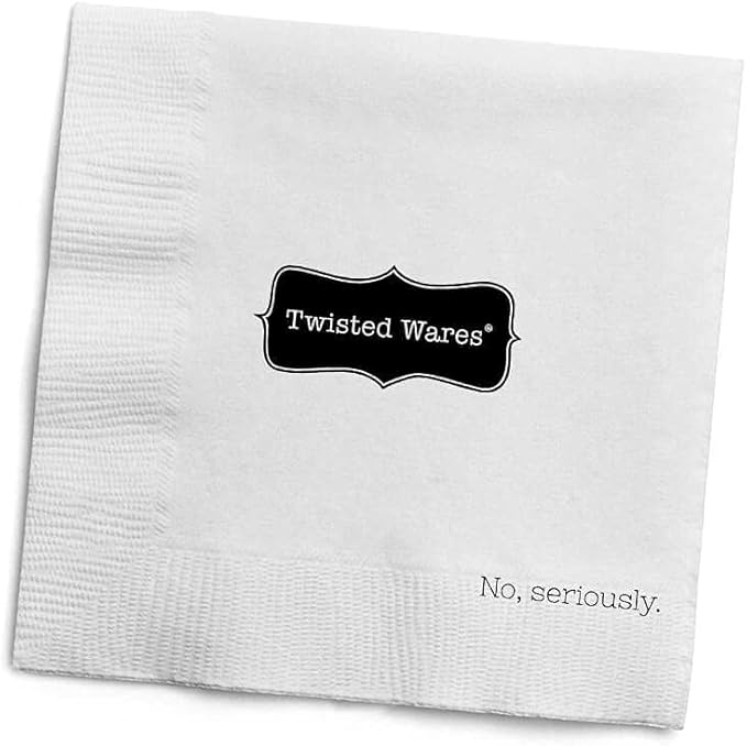 Funny Cocktail Napkins – “Please Leave by 9 PM” – 20 Pack | Hilarious Disposable Paper Napkins for Parties, Bars, Weddings, Birthdays, Bachelorette & Adult Gatherings