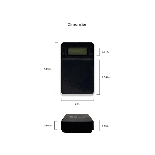 CR Scale Digital Pocket Scale - 1pc Premium Digital Food Scale 600g by 0.1g Digital Grams Scale Weight Scale Kitchen Scale Black Gram Scale Portable Scale (JDS-P600) (Battery Included)