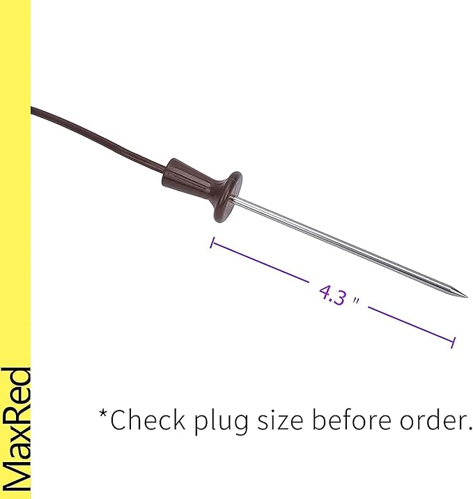 9755542 Meat Probe Thermometer Thermistor Replacement for KitchenAid, Kenmore, Maytag, Amana, Admiral, Roper, Estate, Inglis, Magic Chef, Dacor Range Stove, Wall Oven, Grill