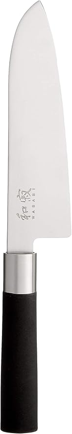 Kai Wasabi Black Santoku Knife, 6-1/2-Inch