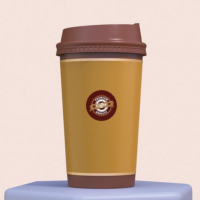 500 Pieces Coffee Drinks Stickers Gift Wrap Labels Sealing Stickers - Image 9