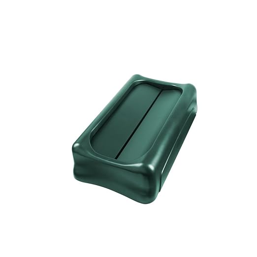 Rubbermaid Commercial Products Slim Jim Trash Can Swing Lid, Green, Plastic, Compatible with 23-Gallon Slim Jim Containers/Garbage Can