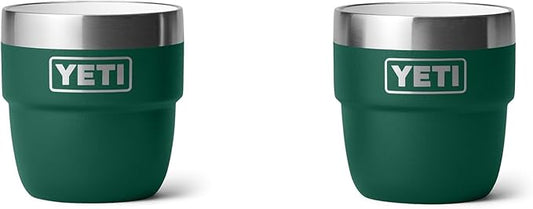 YETI Rambler 4 oz Stackable Cup, Stainless Steel, Vacuum Insulated Espresso/Coffee Cup, 2 Pack