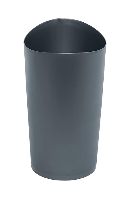 Rubbermaid Spa Works Vanity Wastebasket Home/Bathroom/Office Use Small 2.25 Gallon Plastic Gunmetal Blue Home/Kitchen/Garage/Apartment/Office