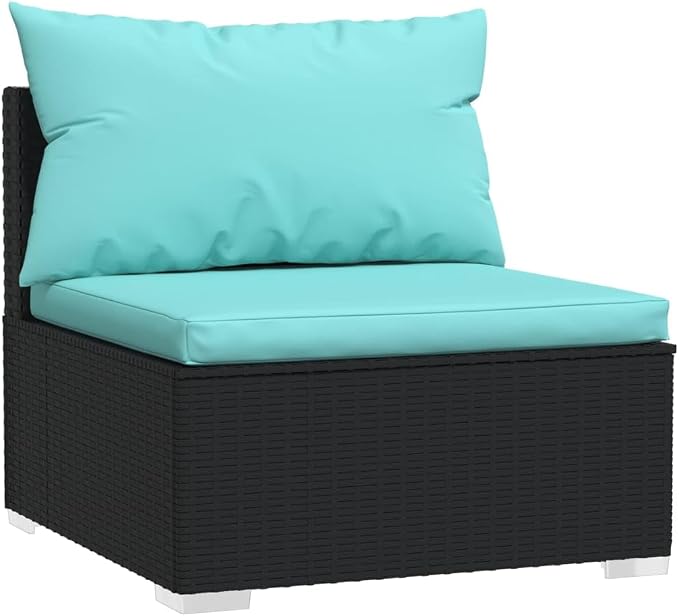 7-Piece Outdoor Patio Furniture Set, Modular PE Rattan Garden Lounge Sofa - Image 5