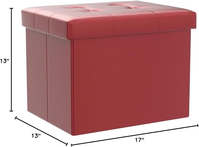 Bsketa Storage Ottoman, Folding Foot Stool - Image 3