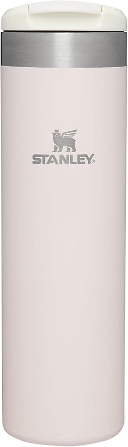 Stanley AeroLight Transit Bottle 20 oz | Locking Drink Through Lid | Leak Resistant Water Bottle or Coffee Travel Mug | Lightweight Insulated Stainless Steel | BPA-Free | Rose Quartz Glimmer