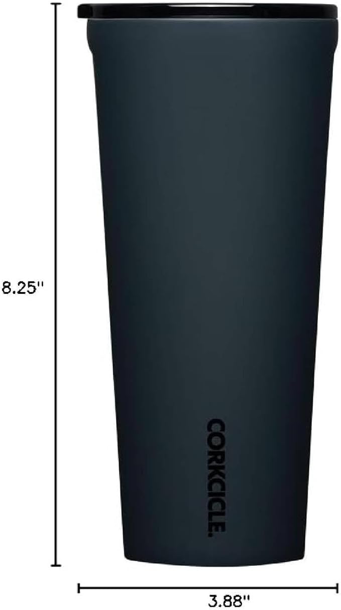 Corkcicle Classic Tumbler - Insulated Stainless Steel Travel Cup - Cold & Hot Drinks - Reusable - Durable - Spill Proof Lid - Non-Slip Silicone Base - Easy Grip - BPA Free - 24 oz - Rucksack