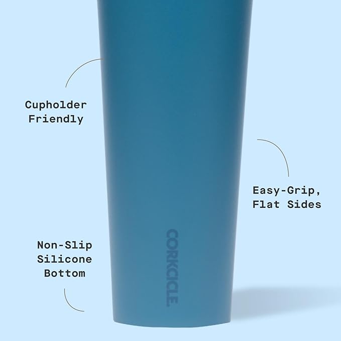 Corkcicle Classic Tumbler - Keeps Drinks Cold for 9 Hours & Hot for 3 - Triple-Insulated Stainless Steel - Holiday Tumbler Gift - 24 oz - North Shore