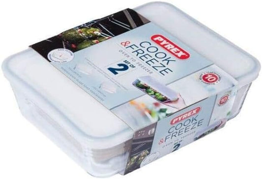 Pyrex Classic Rectangular Container with Lid 1,5L - 2,6L