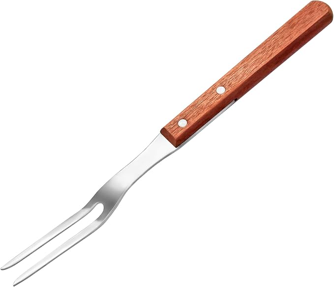 New Star Foodservice | Commercial Grade BBQ Fork, Wood Handle (13-Inch)