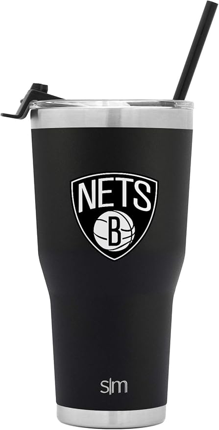 Simple Modern Officially Licensed NBA Tumbler with Flip Lid and Straw Insulated Stainless Steel Cup | Cruiser Collection | 30oz