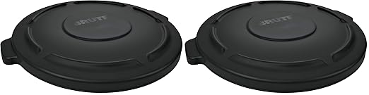 Rubbermaid Trash Can Lid, 32-Gallon, Blue | Brute Dome | Heavy Duty Compatible | Pack of 2